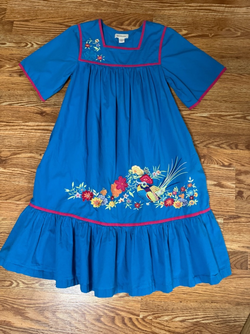 Vintage Bechamel doll-like embroidered dress size medium - Picture 8 of 13